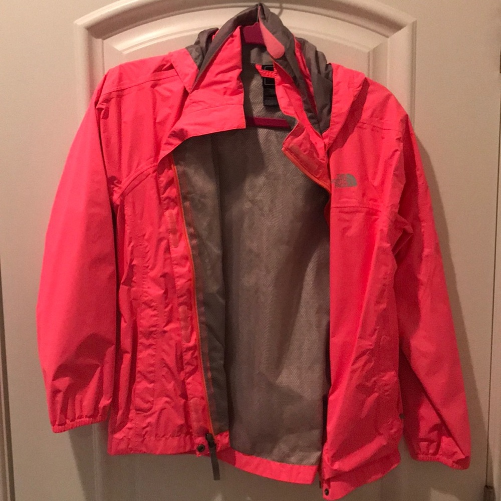 North face Neón pink Rain Jacket